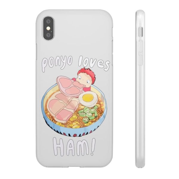 Ponyo Meaning - Ponyo Loves Ham iPhone Cases-Accessories, ponyo, Ponyo Meaning