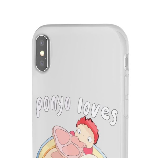 Ponyo Meaning - Ponyo Loves Ham iPhone Cases-Accessories, ponyo, Ponyo Meaning