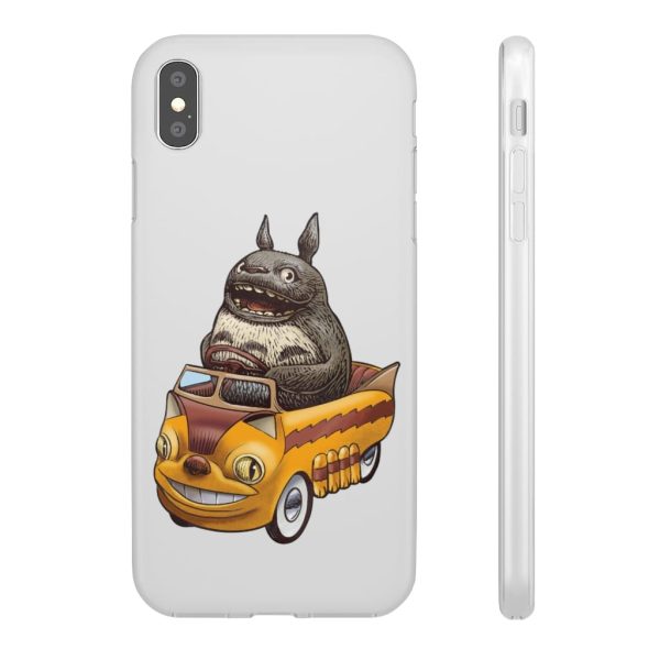 My Neighbor Totoro Cat Bus - Totoro driving Catbus iPhone Cases-Accessories, My Neighbor Totoro, My Neighbor Totoro Cat Bus, Phone Case