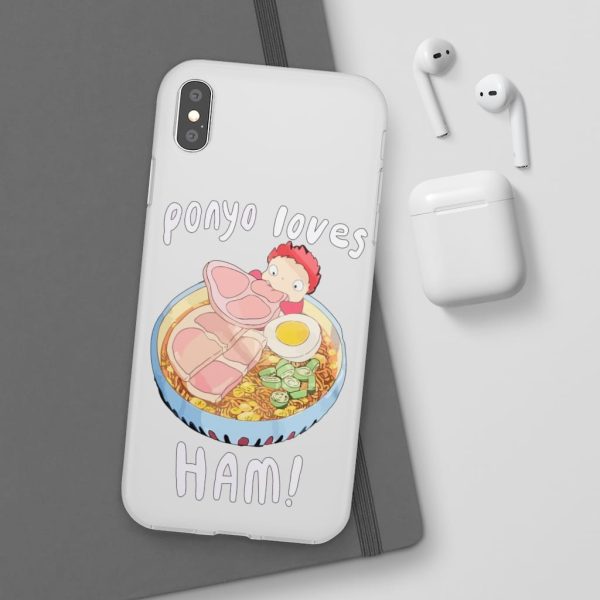 Ponyo Meaning - Ponyo Loves Ham iPhone Cases-Accessories, ponyo, Ponyo Meaning