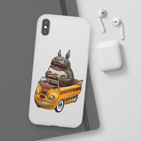 My Neighbor Totoro Cat Bus - Totoro driving Catbus iPhone Cases-Accessories, My Neighbor Totoro, My Neighbor Totoro Cat Bus, Phone Case