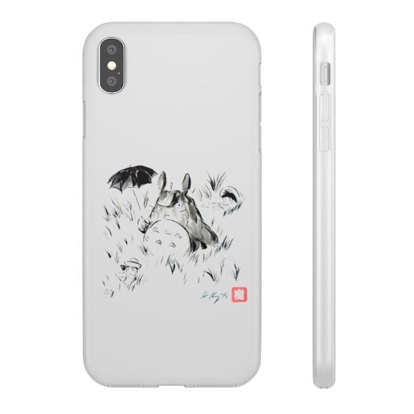 Dai-totoro - Totoro And The Girls Ink Painting iPhone Cases-Accessories, Dai-totoro, My Neighbor Totoro, Phone Case