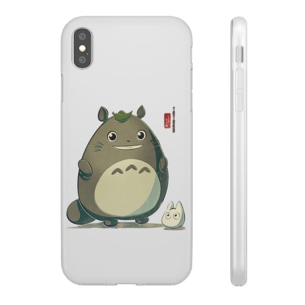 Totoro Wallpaper - Totoro Cute Chibi iPhone Cases-Accessories, My Neighbor Totoro, Phone Case, Totoro Wallpaper