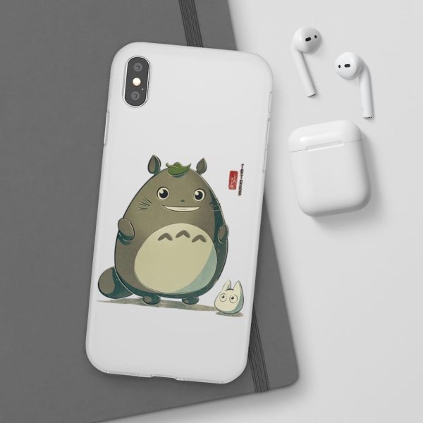 Totoro Wallpaper - Totoro Cute Chibi iPhone Cases-Accessories, My Neighbor Totoro, Phone Case, Totoro Wallpaper