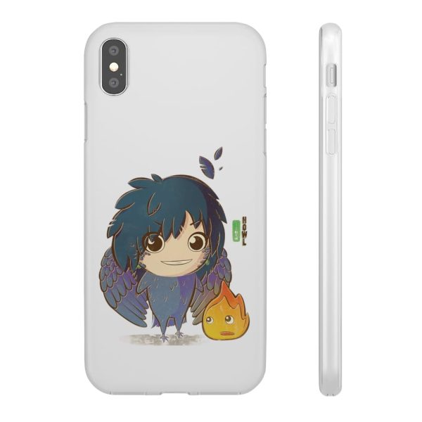 Howl's Moving Castle Calcifer - Howl’s Moving Castle – Howl Chibi iPhone Cases-Accessories, Howl's Moving Castle, Howl's Moving Castle Calcifer, Phone Case