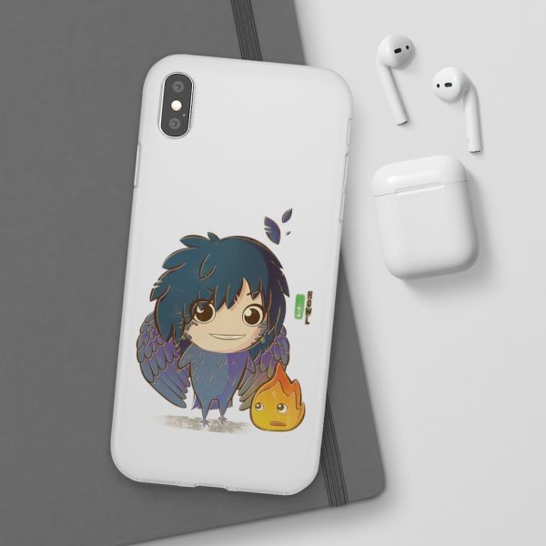 Howl's Moving Castle Calcifer - Howl’s Moving Castle – Howl Chibi iPhone Cases-Accessories, Howl's Moving Castle, Howl's Moving Castle Calcifer, Phone Case