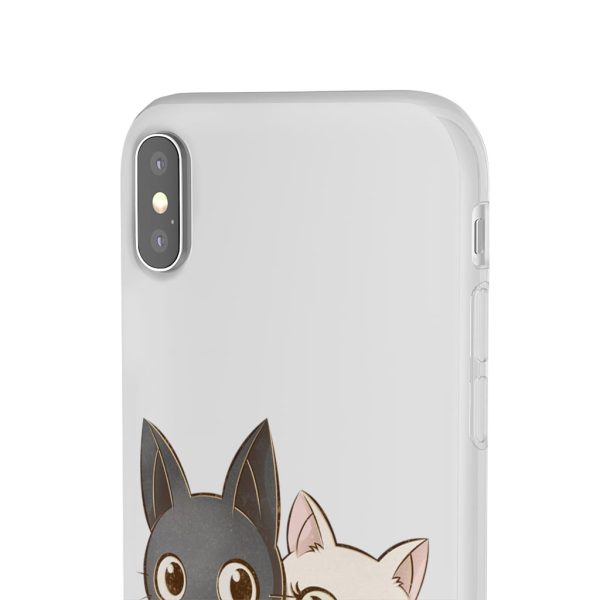 Kiki's Delivery Service Wallpaper - Kiki’s Delivery Service – Jiji and Lily Chibi iPhone Cases-Accessories, Kiki's Delivery Service, Kiki's Delivery Service Wallpaper, Phone Case