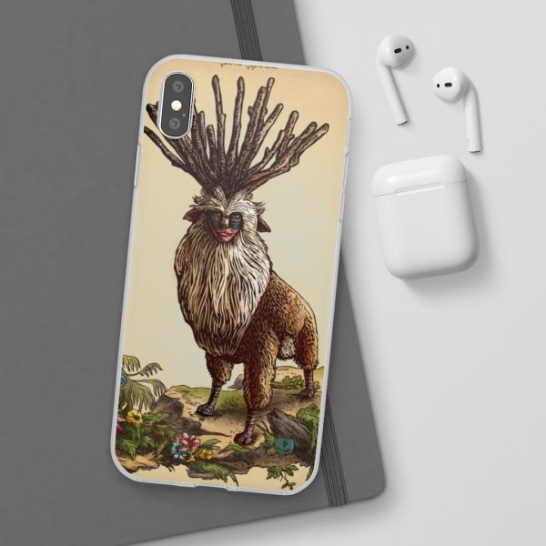 Princess Mononoke With Wolf - Princess Mononoke – Shishigami Day Time Detailed iPhone Cases-Accessories, Phone Case, princess mononoke, Princess Mononoke With Wolf