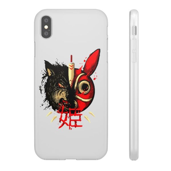 San Princess Mononoke - Princess Mononoke Mask & Wolf iPhone Cases-Accessories, Phone Case, princess mononoke, San Princess Mononoke