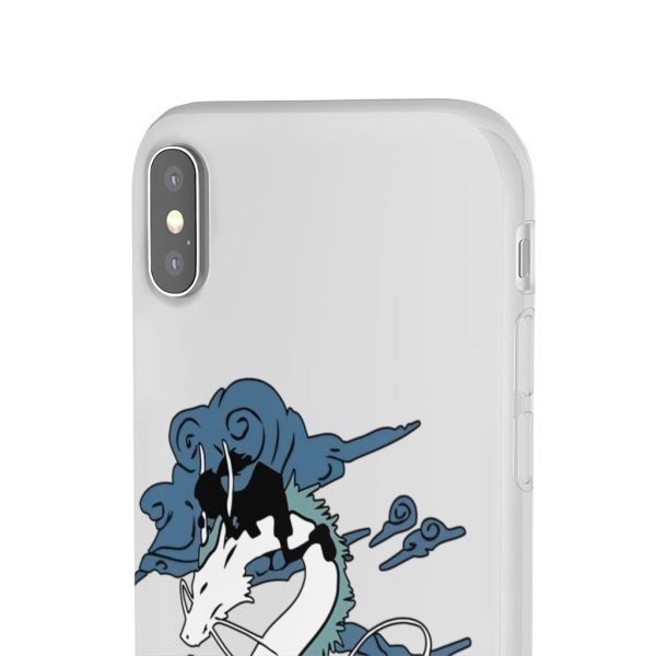 Spirited Away Tattoo - Spirited Away – Sen Riding Haku Dragon iPhone Cases-Accessories, Phone Case, Spirited Away, Spirited Away Tattoo