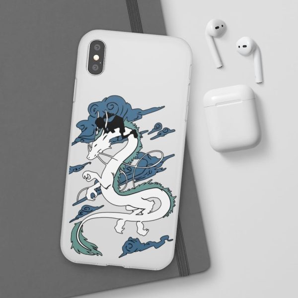 Spirited Away Tattoo - Spirited Away – Sen Riding Haku Dragon iPhone Cases-Accessories, Phone Case, Spirited Away, Spirited Away Tattoo