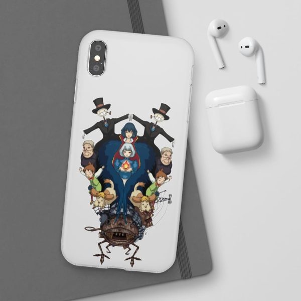 Studio Ghibli Howl's Moving Castle - Howl’s Moving Castle Characters Mirror iPhone Cases-Accessories, Howl's Moving Castle, Phone Case, Studio Ghibli Howl's Moving Castle