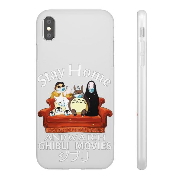 Stay Home and Watch Ghibli Movie iPhone Cases-Accessories, Phone Case