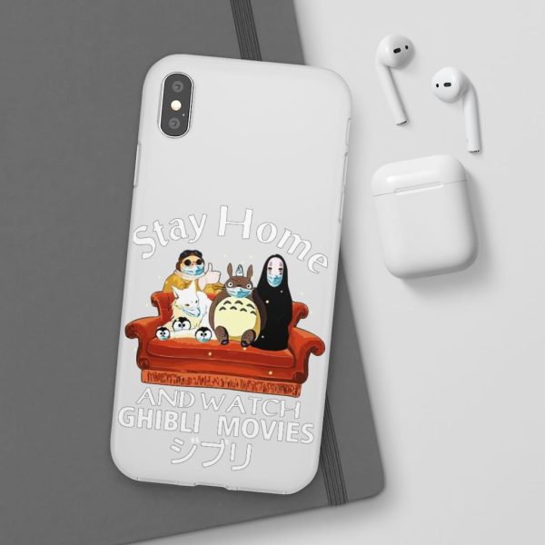 Stay Home and Watch Ghibli Movie iPhone Cases-Accessories, Phone Case