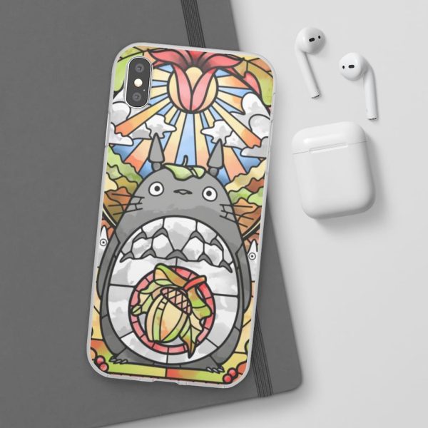 Totoro Film - Totoro Stained Glass Art iPhone Cases-Accessories, My Neighbor Totoro, Phone Case, Totoro Film