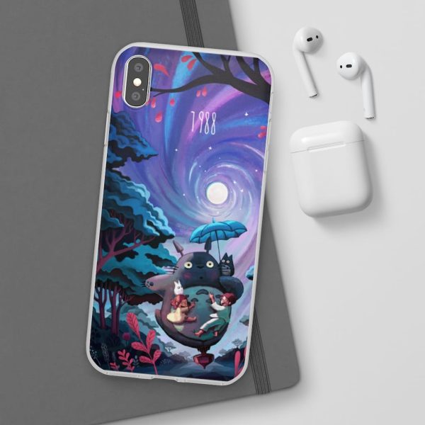 My Neighbour Totoro Cast - My Neighbor Totoro 1988 Illustration iPhone Cases-Accessories, My Neighbor Totoro, My Neighbour Totoro Cast, Phone Case