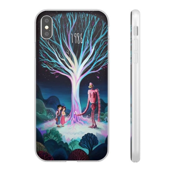 Laputa Castle In The Sky English Cast - Laputa: Castle in The Sky 1986 Illustration iPhone Cases-Accessories, Laputa Castle In The Sky English Cast, Laputa: Castle in the Sky, Phone Case