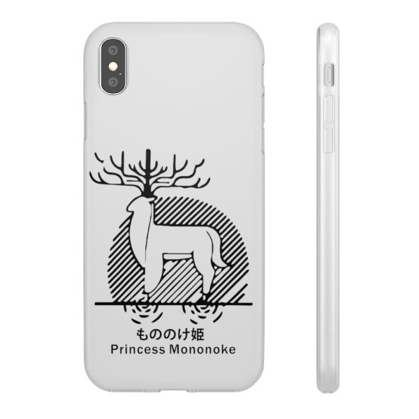 Princess Mononoke Mononoke Hime - Princess Mononoke – Shishigami Line Art iPhone Cases-Accessories, Phone Case, princess mononoke, Princess Mononoke Mononoke Hime