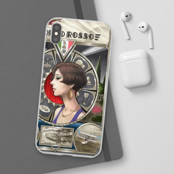 Porco Rosso Fiona Portrait Art iPhone Cases-Accessories, Phone Case, porco rosso