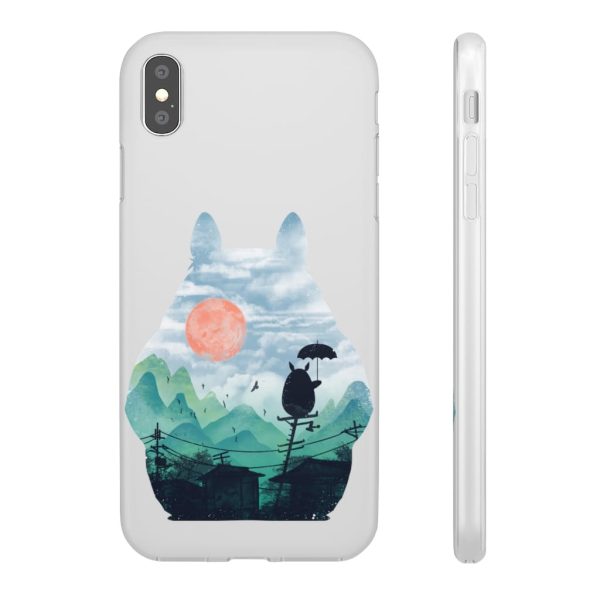 Characters From My Neighbor Totoro - Totoro on the Line Lanscape iPhone Cases-Accessories, Characters From My Neighbor Totoro, My Neighbor Totoro, Phone Case