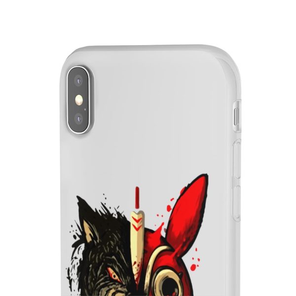 San Princess Mononoke - Princess Mononoke Mask & Wolf iPhone Cases-Accessories, Phone Case, princess mononoke, San Princess Mononoke