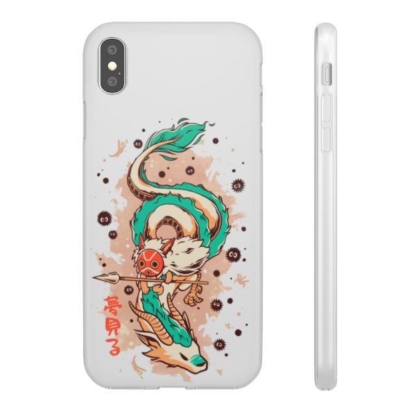 Princess Mononoke Ainu Influence - Princess Mononoke on the Dragon iPhone Cases-Accessories, Phone Case, princess mononoke, Princess Mononoke Ainu Influence