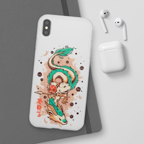 Princess Mononoke Ainu Influence - Princess Mononoke on the Dragon iPhone Cases-Accessories, Phone Case, princess mononoke, Princess Mononoke Ainu Influence