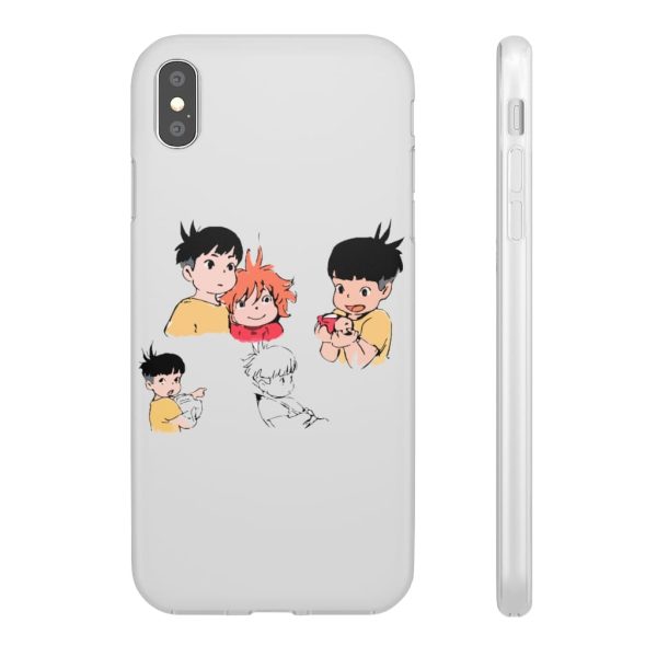 Ponyo Plush - Ponyo and Sosuke Sketch iPhone Cases-Accessories, Phone Case, ponyo, Ponyo Plush