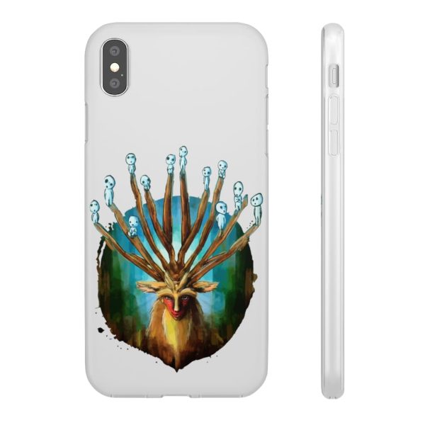 Studio Ghibli Films Princess Mononoke - Princess Mononoke – Shishigami and The Tree Spirit iPhone Cases-Accessories, Phone Case, princess mononoke, Studio Ghibli Films Princess Mononoke