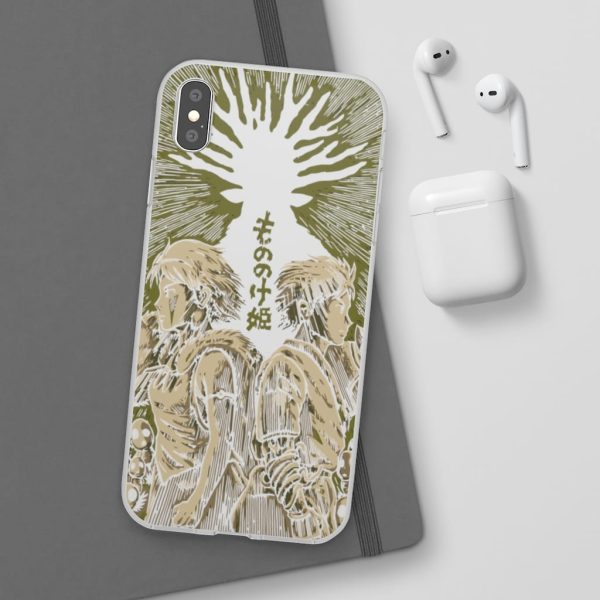 San Princess Mononoke - Princess Mononoke – San and Ashitaka iPhone Cases-Accessories, Phone Case, princess mononoke, San Princess Mononoke