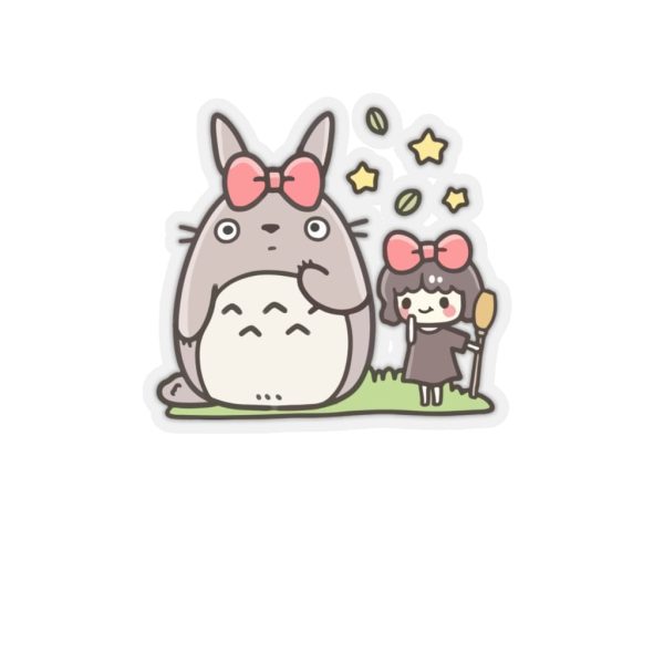 Totoro Plush - Totoro and Kiki Stickers-House Decor, Kiki's Delivery Service, My Neighbor Totoro, Totoro Plush