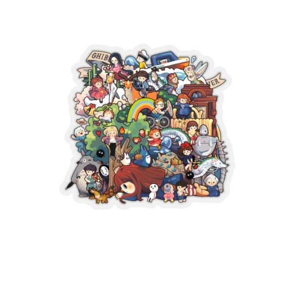 Ghibli Studio All Characters Stickers-House Decor