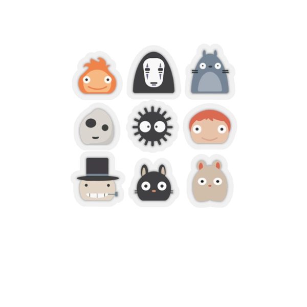 Totoro Lamp - Ghibli Studio Characters Chibi Stickers-House Decor, Howl's Moving Castle, Kiki's Delivery Service, My Neighbor Totoro, ponyo, princess mononoke, Spirited Away, Totoro Lamp