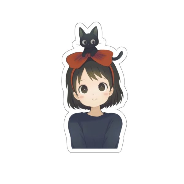 Cat From Kiki's Delivery Service Name - Kiki and Jiji Fanart Stickers-Cat From Kiki's Delivery Service Name, House Decor, Kiki's Delivery Service