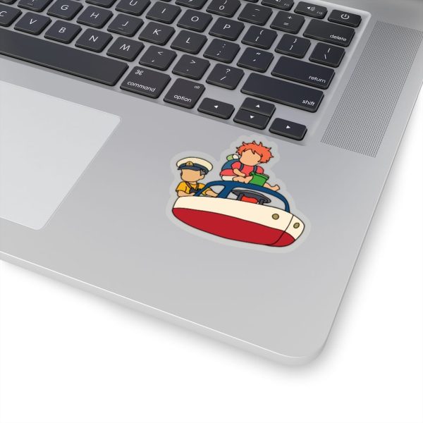 Real Life Ponyo Type Of Fish - Ponyo and Sosuke on the Boat Sticker-House Decor, ponyo, Real Life Ponyo Type Of Fish