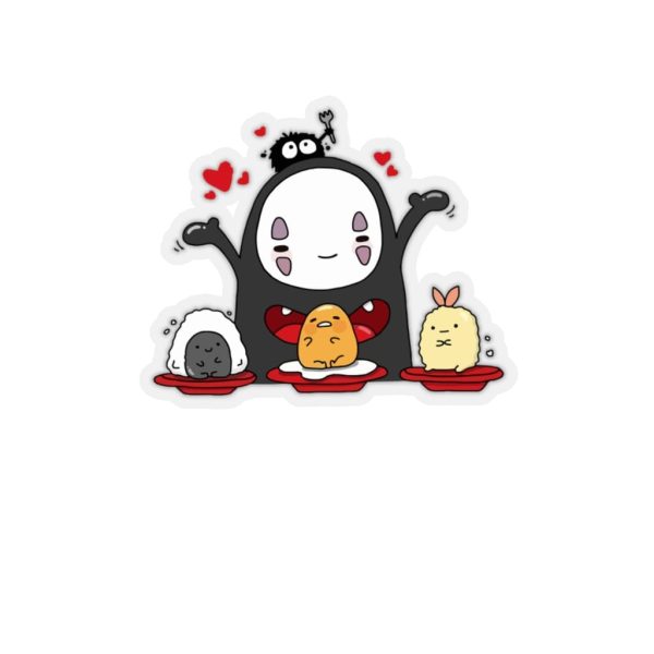 Miyazaki's Spirited Away - Spirited Away Lovely No Face Kaonashi and Friends Stickers-House Decor, kaonashi, Miyazakis Spirited Away, no face, Spirited Away