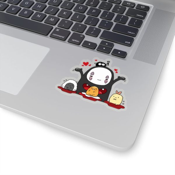 Miyazaki's Spirited Away - Spirited Away Lovely No Face Kaonashi and Friends Stickers-House Decor, kaonashi, Miyazakis Spirited Away, no face, Spirited Away