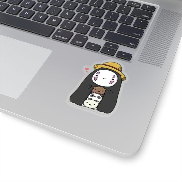 Spirited Away Haku - Kaonashi No Face Wearing a Hat Stickers-House Decor, kaonashi, no face, Spirited Away, Spirited Away Haku