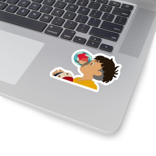 Ponyo Ramen Bowl - Ponyo The Kiss Sticker-Ponyo Ramen Bowl