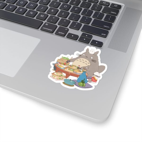 Totoro Japanese Restaurant - Totoro Family Lunching Stickers-House Decor, My Neighbor Totoro, Totoro Japanese Restaurant