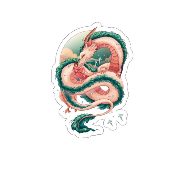 Haku Spirited Away Dragon - Spirited Away Haku Dragon Fanart Stickers-Haku Spirited Away Dragon, House Decor, Spirited Away, Spirited Away Arms Guy, Spirited Away: Live On Stage