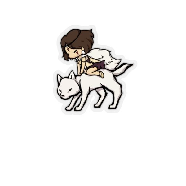 Princess Mononoke Forest Spirit Black - Princess Mononoke and the Wolf Chibi Stickers-House Decor, princess mononoke, Princess Mononoke Forest Spirit Black