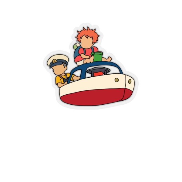 Real Life Ponyo Type Of Fish - Ponyo and Sosuke on the Boat Sticker-House Decor, ponyo, Real Life Ponyo Type Of Fish