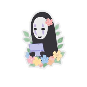 Spirited Away Duck - Spirited Away No Face Kaonashi Cute Flower Sticker-House Decor, kaonashi, no face, Spirited Away, Spirited Away Duck