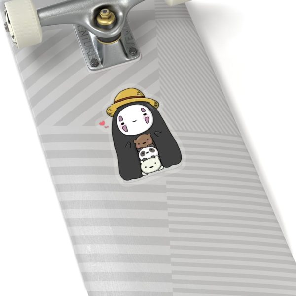 Spirited Away Haku - Kaonashi No Face Wearing a Hat Stickers-House Decor, kaonashi, no face, Spirited Away, Spirited Away Haku