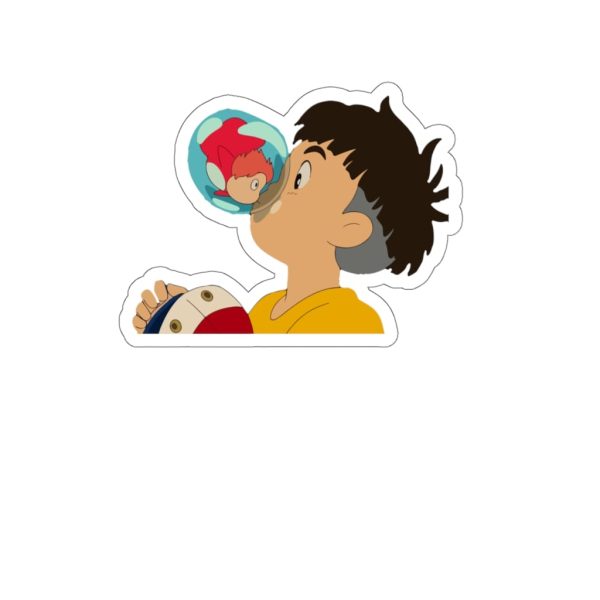 Ponyo Ramen Bowl - Ponyo The Kiss Sticker-Ponyo Ramen Bowl