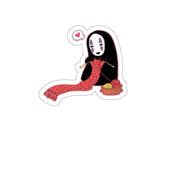 Spirited Away Japanese - Spirited Away No Face Kaonashi Knitting Stickers-House Decor, kaonashi, no face, Spirited Away, Spirited Away Japanese