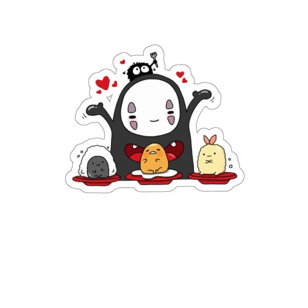 Miyazaki's Spirited Away - Spirited Away Lovely No Face Kaonashi and Friends Stickers-House Decor, kaonashi, Miyazakis Spirited Away, no face, Spirited Away