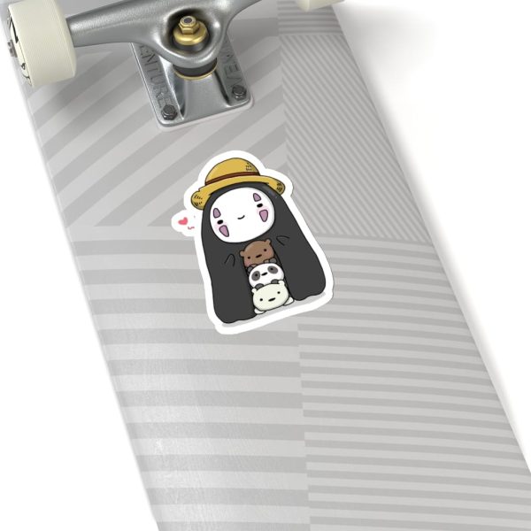 Spirited Away Haku - Kaonashi No Face Wearing a Hat Stickers-House Decor, kaonashi, no face, Spirited Away, Spirited Away Haku