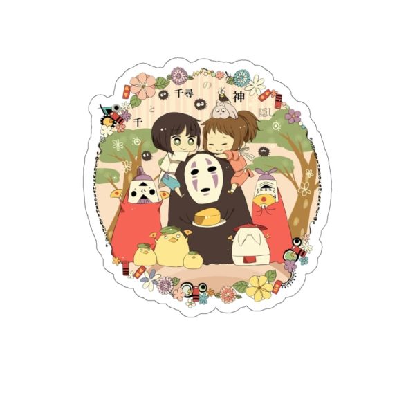 Spirited Away Soot Sprites - Spirited Away – Kaonashi No Face and Friends Stickers-House Decor, kaonashi, no face, Spirited Away, Spirited Away Soot Sprites